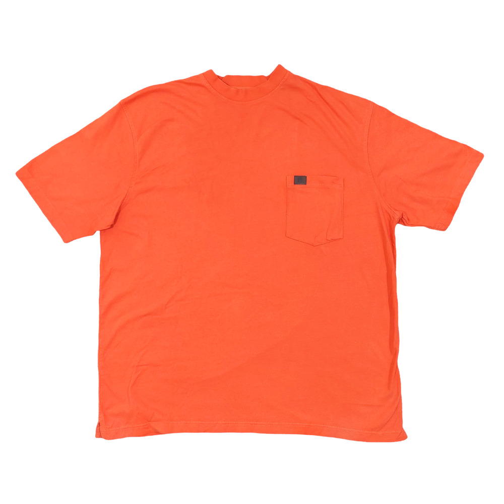 Riggs Workwear by Wrangler Neon Orange Work 100% Cotton Men's Shirt Size XL